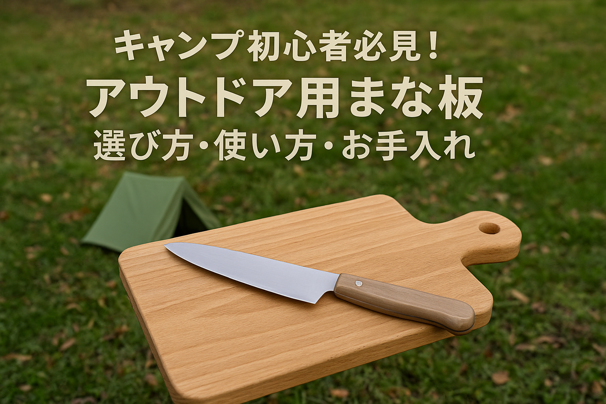 【2025年版】キャンプ初心者必見！アウトドア用まな板の選び方・使い方・お手入れガイド